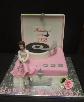 Record Player Cake