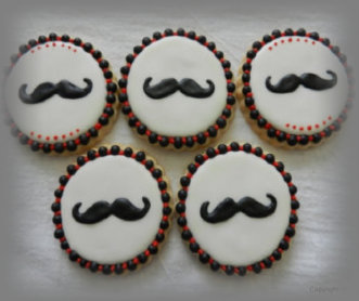 Mustache Cookies